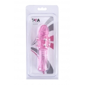 Стимулирующая розовая насадка с шишечками и шипами - 13,5 см. - Toyfa Basic - в Ессентуках купить с доставкой