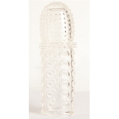 Прозрачная закрытая гелевая насадка - 13,5 см. - Toyfa Basic - в Ессентуках купить с доставкой