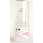 Гелевая прозрачная насадка с 2 отростками - 13 см. - Toyfa Basic - в Ессентуках купить с доставкой