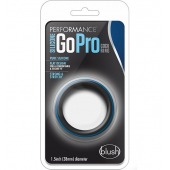 Черно-синее эрекционное кольцо Silicone Go Pro Cock Ring - Blush Novelties - в Ессентуках купить с доставкой