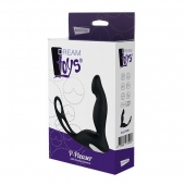 Черный вибромассажер простаты P-PLEASER W ERECTION ENHANCE - Dream Toys - в Ессентуках купить с доставкой