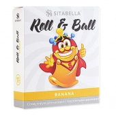 Стимулирующий презерватив-насадка Roll   Ball Banana - Sitabella - купить с доставкой в Ессентуках