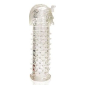 Закрытая прозрачная насадка на пенис Crystal Sleeve Faraon - 13,5 см. - Erowoman-Eroman - в Ессентуках купить с доставкой