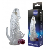 Закрытая прозрачная вибронасадка на пенис Crystal Sleeve Vibe - Erowoman-Eroman - в Ессентуках купить с доставкой