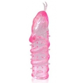 Закрытая рельефная насадка Crystal sleeve snakes в виде змеи с усиками - 14 см. - Erowoman-Eroman - в Ессентуках купить с доставкой