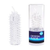 Закрытая рельефная насадка Crystal sleeve с усиками - 12 см. - Erowoman-Eroman - в Ессентуках купить с доставкой
