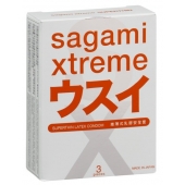 Ультратонкие презервативы Sagami Xtreme SUPERTHIN - 3 шт. - Sagami - купить с доставкой в Ессентуках