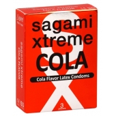 Ароматизированные презервативы Sagami Xtreme COLA - 3 шт. - Sagami - купить с доставкой в Ессентуках