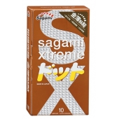 Презервативы Sagami Xtreme FEEL UP с точечной текстурой и линиями прилегания - 10 шт. - Sagami - купить с доставкой в Ессентуках