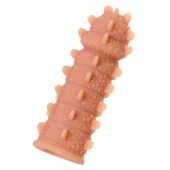 Телесная реалистичная насадка KOKOS Extreme Sleeve 04 с дополнительной стимуляцией - 12,7 см. - KOKOS - в Ессентуках купить с доставкой