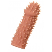 Телесная реалистичная насадка KOKOS Extreme Sleeve 07 с дополнительной стимуляцией - 12,7 см. - KOKOS - в Ессентуках купить с доставкой