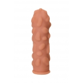 Телесная реалистичная насадка KOKOS Extreme Sleeve 11 с дополнительной стимуляцией - 12,7 см. - KOKOS - в Ессентуках купить с доставкой