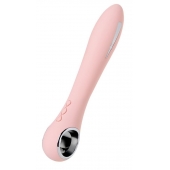 Розовый силиконовый вибратор с электростимуляцией GALVANI VIBE - 21 см. - ToyFa - купить с доставкой в Ессентуках