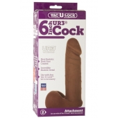 Насадка-мулат для трусиков Vac-U-Lock 6  ULTRASKYN Cock - 17,3 см. - Doc Johnson - купить с доставкой в Ессентуках