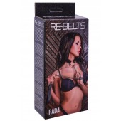 Черный поводок и чокер с кольцом Rada - Rebelts - купить с доставкой в Ессентуках