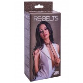 Коричневый поводок и чокер с кольцом Sofi - Rebelts - купить с доставкой в Ессентуках