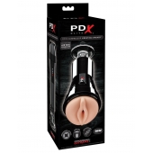 Телесный вибромастурбатор-вагина Cock Compressor Vibrating Stroker - Pipedream - в Ессентуках купить с доставкой