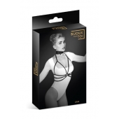 Черная упряжь на грудь Julia - Bijoux Pour Toi - купить с доставкой в Ессентуках