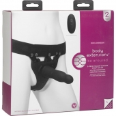 Черный полый вибрострапон Body Extensions BE Aroused - 17,78 см. - Doc Johnson - купить с доставкой в Ессентуках