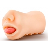 Телесный мастурбатор-ротик с язычком Oral Anne - Blush Novelties - в Ессентуках купить с доставкой