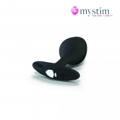 Черная пробка Mystim Rocking Vibe S с возможностью подключения к электростимулятору - 9,7 см. - MyStim - купить с доставкой в Ессентуках