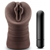 Коричневый мастурбатор-вагина Alexis - Blush Novelties - в Ессентуках купить с доставкой