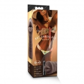 Коричневый мастурбатор-ротик Heather - Blush Novelties - в Ессентуках купить с доставкой