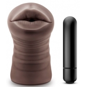 Коричневый мастурбатор-ротик Heather - Blush Novelties - в Ессентуках купить с доставкой