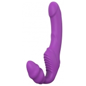 Фиолетовый безремневой вибрострапон DOUBLE DIPPER - Dream Toys - купить с доставкой в Ессентуках