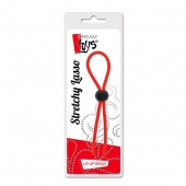 Красное эрекционное лассо с одной бусиной-утяжкой STRETCHY THIN LASSO - Dream Toys - в Ессентуках купить с доставкой