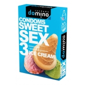 Презервативы для орального секса DOMINO Sweet Sex с ароматом мороженого - 3 шт. - Domino - купить с доставкой в Ессентуках