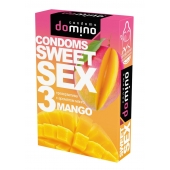 Презервативы для орального секса DOMINO Sweet Sex с ароматом манго - 3 шт. - Domino - купить с доставкой в Ессентуках