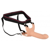 Силиконовый полый страпон на ремнях Silicone Strap-on - 16 см. - Orion - купить с доставкой в Ессентуках
