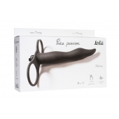 Черная вибронасадка для двойного проникновения Flirtini - 15,9 см. - Lola Games - купить с доставкой в Ессентуках