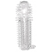 Закрытая прозрачная насадка на пенис с шипиками Nubby Sleeve - 14,5 см. - Chisa - в Ессентуках купить с доставкой