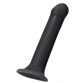 Черный фаллос на присоске Silicone Bendable Dildo XL - 20 см. - Strap-on-me - купить с доставкой в Ессентуках