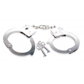 Металлические наручники Beginner s Metal Cuffs - Pipedream - купить с доставкой в Ессентуках