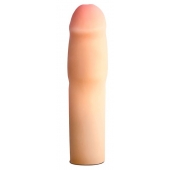 Телесная насадка-удлинитель на пенис PERFORMANCE 1.5INCH COCK XTENDER - 16 см. - Blush Novelties - в Ессентуках купить с доставкой