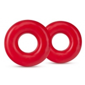 Набор из 2 красных эрекционных колец DONUT RINGS OVERSIZED - Blush Novelties - в Ессентуках купить с доставкой