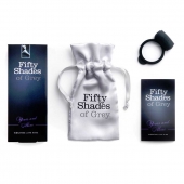 Темно-серое эрекционное кольцо Vibrating Love Ring с вибрацией - Fifty Shades of Grey - в Ессентуках купить с доставкой