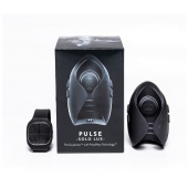 Темно-серый инновационный мужской осциллятор PULSE SOLO LUX с пультом ДУ - Hot Octopuss - в Ессентуках купить с доставкой