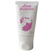 Лубрикант на водной основе с ароматом малины Love Protection Raspberry - 50 мл. - Lola Games - купить с доставкой в Ессентуках