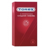 Презервативы Torex  Сладкая любовь  с ароматом клубники - 12 шт. - Torex - купить с доставкой в Ессентуках