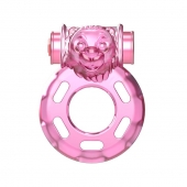 Розовое эрекционное кольцо с вибрацией Pink Bear - Baile - в Ессентуках купить с доставкой