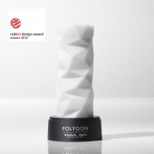 Белый 3D мастурбатор POLYGON - Tenga - в Ессентуках купить с доставкой