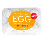 Набор из 6 мастурбаторов Tenga EGG Easy Beat с различным рельефом - Tenga - в Ессентуках купить с доставкой