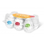 Набор из 6 мастурбаторов Tenga EGG Easy Beat с различным рельефом - Tenga - в Ессентуках купить с доставкой