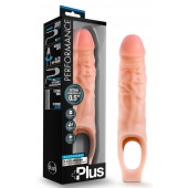 Телесный реалистичный фаллоудлинитель 9 Inch Silicone Cock Sheath Penis Extender - 22,86 см. - Blush Novelties - в Ессентуках купить с доставкой