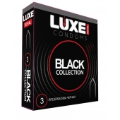 Черные презервативы LUXE Royal Black Collection - 3 шт. - Luxe - купить с доставкой в Ессентуках