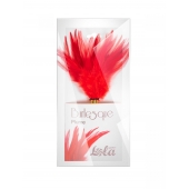 Красный перьевой тиклер Plume - 23 см. - Lola Lingerie - купить с доставкой в Ессентуках